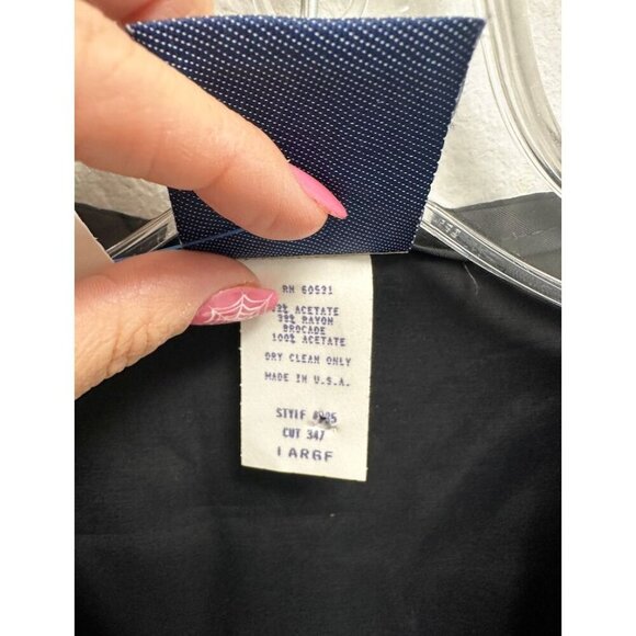 Vintage Roughrider Circle Black Long Sleeve Padded Hook Top Large Western Wear - Picture 5 of 5